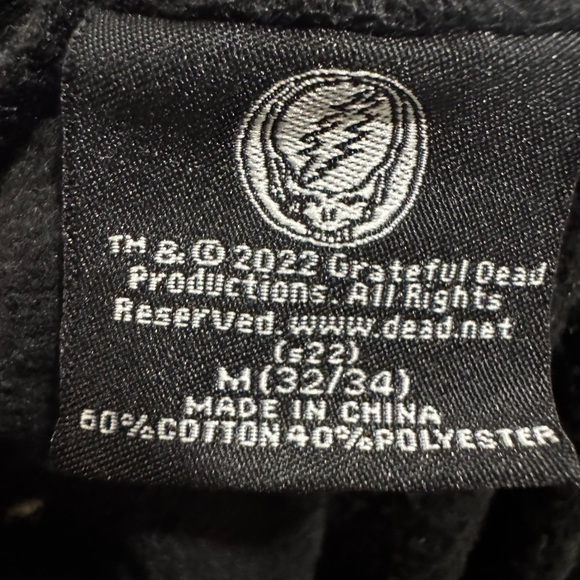 Grateful Dead Black Sweater with Red and Yellow Logo - Picture 2 of 4
